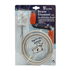 Elephant Waters 沐象 毛刷通管器, 5'(1.5m), 可替換毛刷, 1個