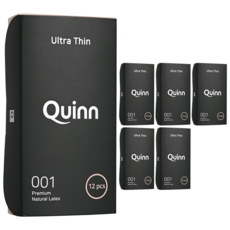 Quinn 001 울트라씬 초박형 콘돔, 12개입, 6개