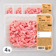 곰곰 한돈 등심 잡채용 (냉장), 400g, 4개