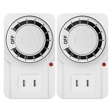 AHOYE 12小時定時插座 款式隨機 2個 10cm 居家節能好幫手