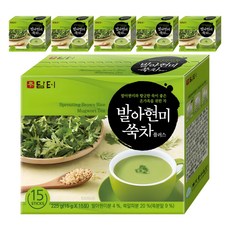 담터 발아현미 쑥차 플러스, 15g, 15개입, 6개