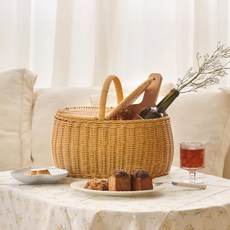 house recipe. Fleet 野餐籃, 1個, 米色