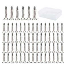 OON 스텐 십자 철판 피스 M 66p + 투명 케이스, 1개