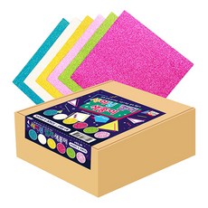 YOUNGART 閃亮彩色紙, 6種, 180張