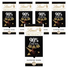 린트엑셀런스 다크 90% 초콜릿, 100g, 5개