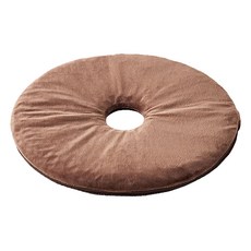 COGIT 蜂巢凝膠 雙面輕薄 甜甜圈坐墊, 直徑36cm 厚度3cm, 黑巧咖, 1個