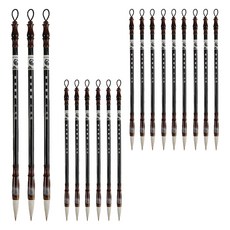 Sevenzip 書法用毛筆 白色, 18個, 小