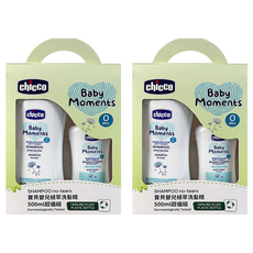 Chicco 寶貝嬰兒植萃洗髮精 超值組 500ml, 含金盞花萃取, 92%天然成分來源, 100%可回收容器, 2組