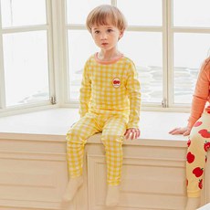 mollimelli Friends 幼兒蘋果格紋家居服套裝