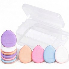 홈즈픽 메이크업 스펀지 미니 핑거 퍼프, 10개, 혼합