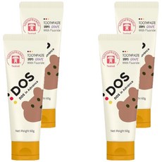 幼兒用高氟牙膏 葡萄味, 4個, 60g