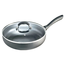 ZHENG NIU 正牛 黑金剛導磁不沾平底鍋 28cm 附鍋蓋, 1個