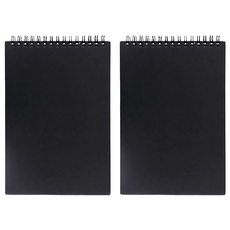 珠友文化 20K雙圈繪圖本 40張 NQ-63306-01 20.1 x 13.9 x 1cm, 黑色, 2本