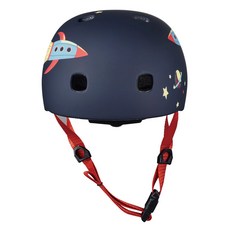 micro scooters Helmet LED安全帽 兒童運動安全防護頭盔, 消光火箭, 1個