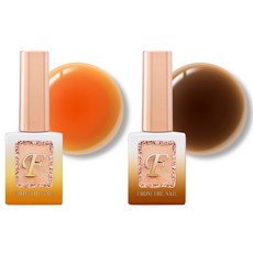 From the Nail Pumpkin Syrup Color Gel 2 Set FS02 FS06, 橙色, 棕色, 1組