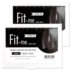 Jello Jello 凝膠美甲人造甲片 Fit Me Tip 尖頭款, 單一顏色, 2個