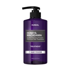 KUNDAL 昆黛爾 蜂蜜澳洲堅果保濕護髮乳 Baby Powder, 1.058L, 1瓶