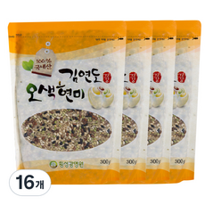김연도 웰빙 오색현미, 300g, 16개