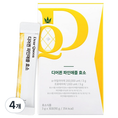 DearQueen 파인애플 효소 30p, 90g, 4개