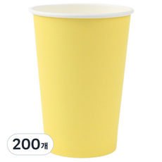 Inp 粉彩紙杯 檸檬黃 390ml, 4套