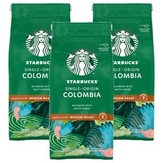 스타벅스 콜롬비아 분쇄 원두, 커피메이커, 200g, 3개