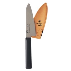 FOREVER 鈦金露營水果刀 + 刀套組, 1套, 黑色(水果刀)