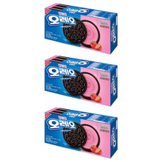 OREO 奧利奧 夾心餅乾 草莓口味, 3盒, 300g
