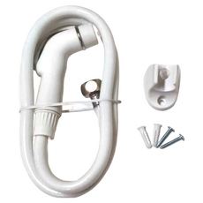 PVC 洗屁屁一套與活動三通 台灣製造 銅、鐵、橡膠材質, 4m