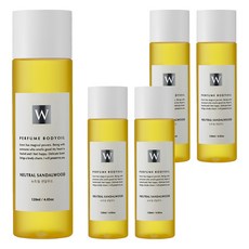 白香香精保濕按摩身體油中性檀香, 120ml, 5個