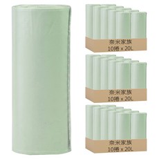 奈米家族 垃圾袋 中, 30捲, 20L