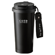 COTD 陶瓷保溫杯 375g, 黑色, 500ml, 1個