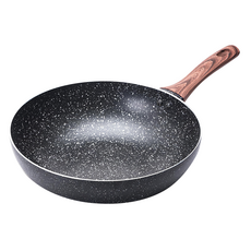 cook power 鍋寶 NS-8130BW原礦大理石不沾深炒鍋 電磁爐適用, 30cm, 1個