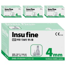태창 인슈파인 인슐린 펜니들 32G 4mm, 4개, 100개입