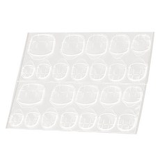 MEIBROWN 透明美甲貼紙 M08156 20入, 單色, 1個