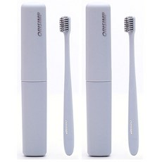 UPURITY 攜帶式牙刷 2入+保護殼 2入 02號 藍色, 1套