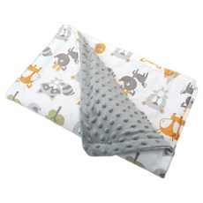 我家寶貝 豆豆絨安撫巾蓋毯 觸感柔軟細緻 雙面料, 狐狸