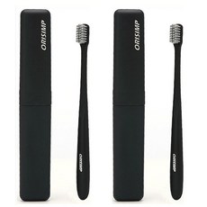 Verabize 便攜式牙刷 2p+Case 2p 套組 03 黑色, 1套