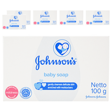 Johnson's 嬌生 嬰兒潤膚香皂, 100g, 6盒