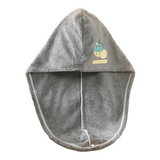 s-sportplus+ 珊瑚絨乾髮帽, 檸檬 灰色, 1個