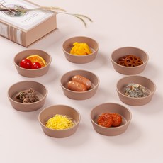 아띠홈 올더플레이트 찬기, 모카, 8개