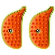 寵物用品 電動噴霧寵物按摩梳 2支, 綠香蕉, 1組