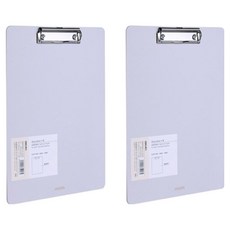 deLi 得力 Rinpini 板夾文件夾 A4 72492, 淺灰色, 2個