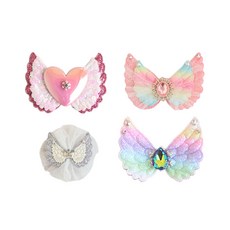 Hararoy 幼兒髮夾4件組 天使