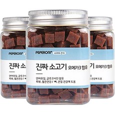 페페로니 애견용 오메가3 져키, 소고기, 3개, 180g