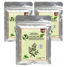 아름채 내추럴헤나 케미칼 파우더 100g, 브라운, 3개
