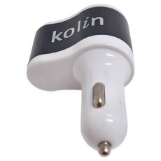 Kolin 歌林 雙USB + 電源擴充器 車用 65 x 35 x 90mm 50g, KEX-DLCA04, 金色/銀色/黑色