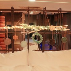 Bluehen 聖誕毛球掛旗, 薄荷綠色, 1個