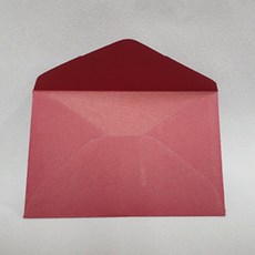 名片尺寸彩色迷你卡片萊妮紙明信片信封 95 x 60 mm, 紅色, 100個