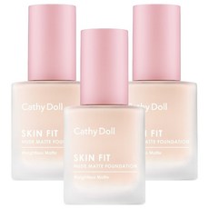 Cathy Doll 凱蒂娃娃 超清爽透膚粉底液 #01 隱形毛孔 打造零瑕疵裸妝, 象牙白, 3瓶