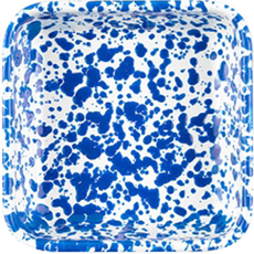 CROW CANYON 大理石紋小型方形託盤 D122, 藍色, 1個